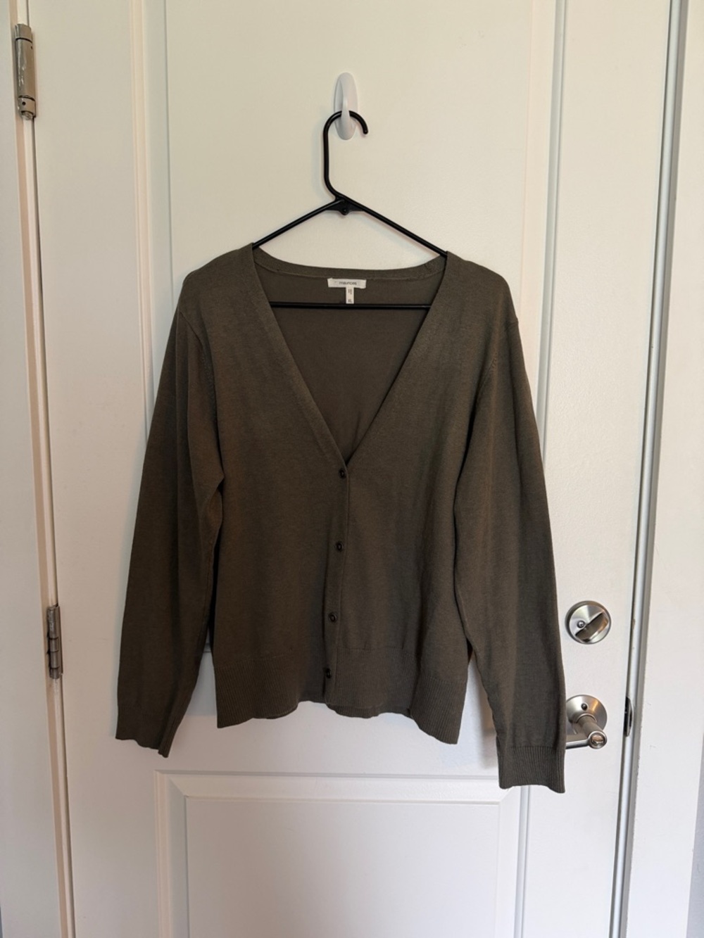 Maurices Olive-Tone V-Neck Button Front Cardigan